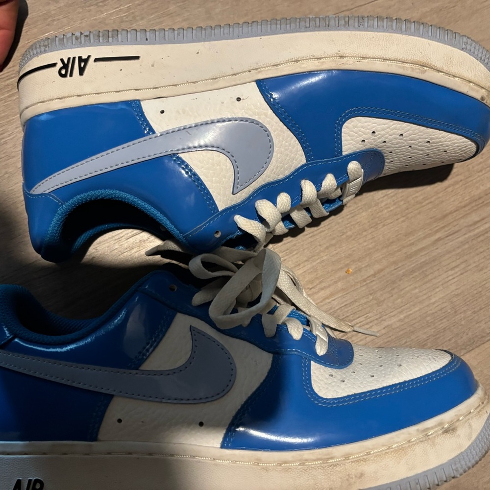 Nike Blue and White Sneakers AIR FORCE